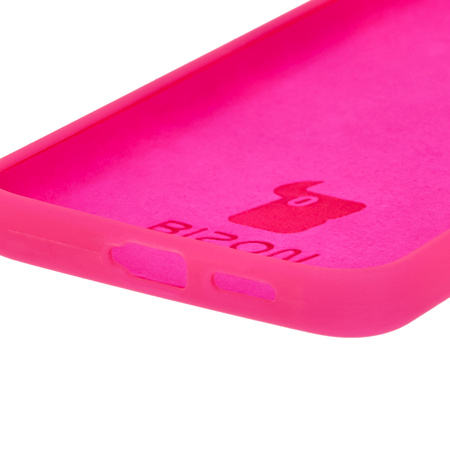 Silikonowe etui Bizon Soft Case do Galaxy S24 Plus, neonowo-różowe