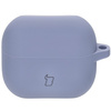 Silikonowe etui z karabińczykiem Bizon Case Headphone Silicone do Galaxy Buds 3/3 Pro/3 FE, szare