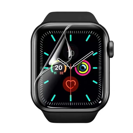 Folia hydrożelowa na ekran Bizon Glass Watch Hydrogel Duo, Apple Watch 8/7 45mm, 2 sztuki