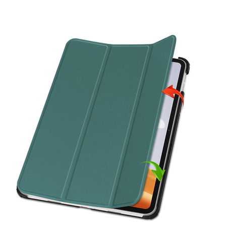 Etui Bizon Case Tab Croc do Oppo Pad Neo, ciemnozielone