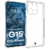 Elastyczne etui + 2x szkło hartowane Bizon Case Clear Pack do Motorola Moto G15 / G15 Power