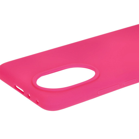Silikonowe etui Bizon Soft Case do Honor 200, neonowo-różowe