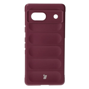 Pancerne etui Bizon Case Tur do Google Pixel 7A, burgundowe