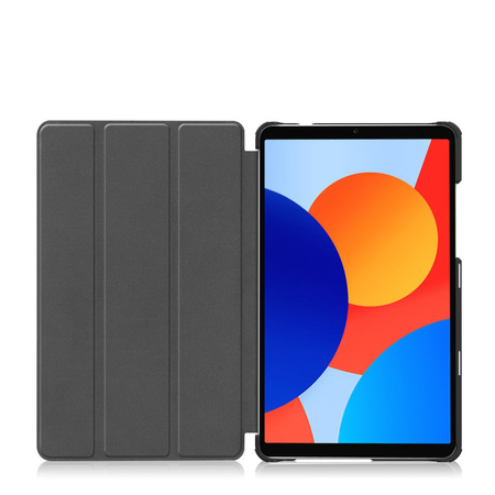 Etui z klapką Bizon Case Tab Croc do Xiaomi Redmi Pad SE 8.7, ciemnozielone