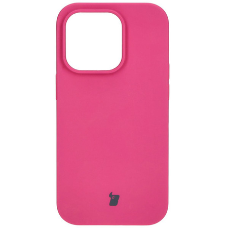 Etui silikonowe do Apple iPhone 15 Pro Bizon Soft Case, fuksja