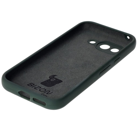 Silikonowe etui Bizon Soft Case do Google Pixel 9a, ciemnozielone