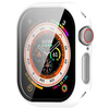 Etui ze szkłem do zegarka Bizon Case+Glass Watch do Apple Watch 11 / 10 42mm, białe