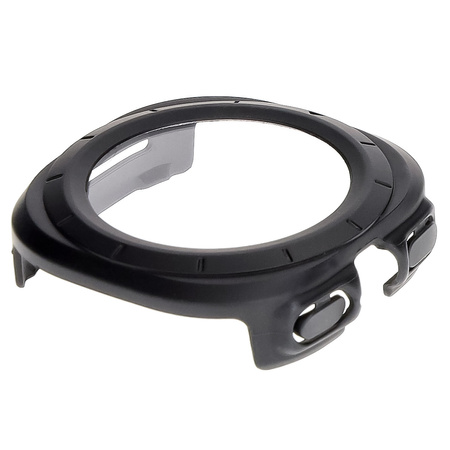 Etui ze szkłem do zegarka Bizon Case+Glass Watch do Galaxy Watch Ultra 2 / 1, matowo czarne