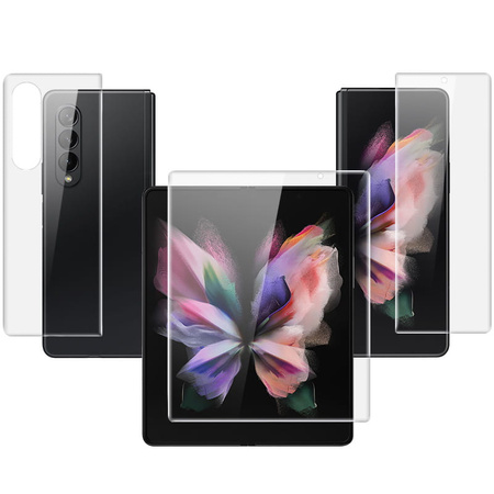 Folia hydrożelowa na tył, przód i środek Bizon Glass Hydrogel, Galaxy Z Fold4