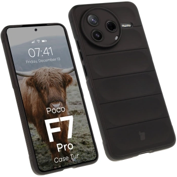 Pancerne etui Bizon Case Tur do Xiaomi Poco F7 Pro, czarne