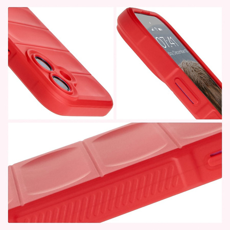 Pancerne etui Bizon Case Tur do iPhone 16 Plus, czerwone