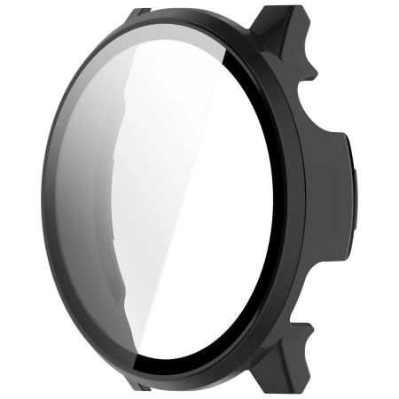 Etui ze szkłem do zegarka Bizon Case Watch Adamo do Garmin Venu 4 41 mm, czarne