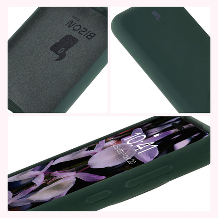 Silikonowe etui Bizon Soft Case do Honor Magic7 Pro, ciemnozielone