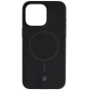 Silikonowe etui z pierścieniem magnetycznym Bizon Soft Case Magnetic do iPhone 15 Pro Max, czarne