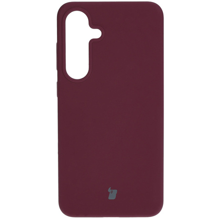 Silikonowe etui Bizon Soft Case do Galaxy S25 Plus, ciemnofioletowe