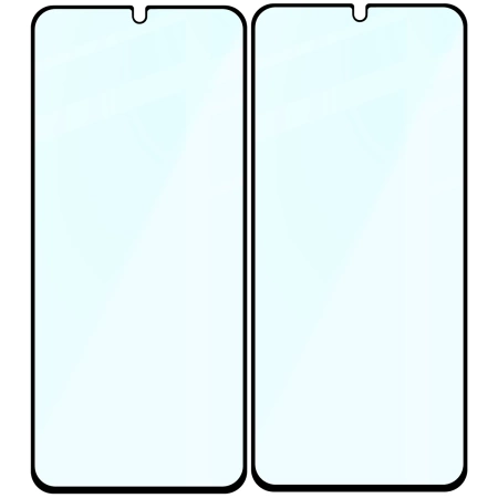Szkło hartowane Bizon Glass Edge Duo do Xiaomi Redmi 14C 4G / POCO C75, czarna ramka, 2 sztuki