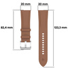 Pasek Bizon Strap Watch Casual do Galaxy Watch FE/7/6/6 Classic/5/5Pro/4/4 Classic, jasnobrązowy