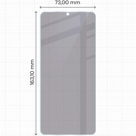 Prywatyzujące szkło hybrydowe Bizon Glass Mule Shadow do Honor X5c Plus, matowe