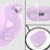Silikonowe etui z karabińczykiem Bizon Case Headphone Silicone do AirPods Pro 3, liliowe