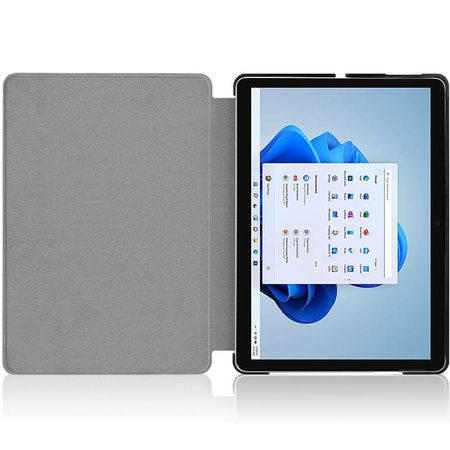 Etui Bizon Case Tab Croc do Microsoft Surface Pro 8, różowozłote