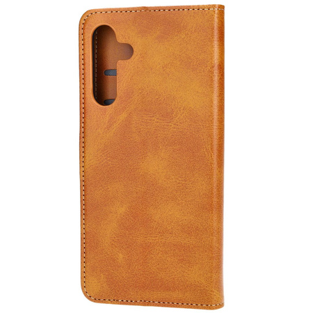 Etui z klapką Bizon Case Pocket do Galaxy A25 5G, brązowe