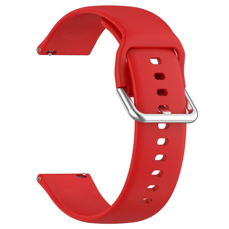 Pasek silikonowy do smartwatcha, Bizon Strap Watch Silicone Pro N, Quick Release 22 mm, czerwony