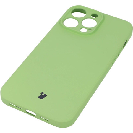 Etui Bizon Case Silicone do iPhone 14 Pro Max, jasnozielone