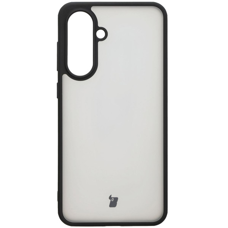 Etui Bizon Case Angelo do Galaxy A36 5G, półprzezroczyste z czarną ramką