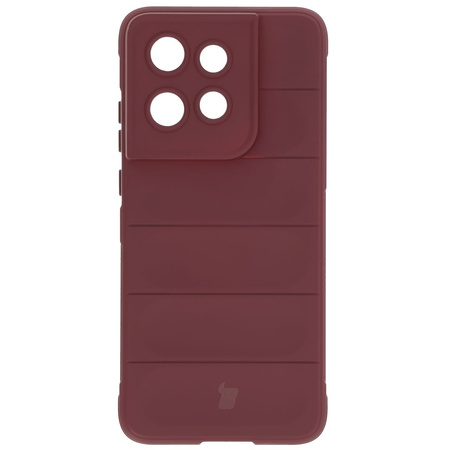 Pancerne etui Bizon Case Tur do Motorola Edge 50 Neo/60 Neo, burgundowe