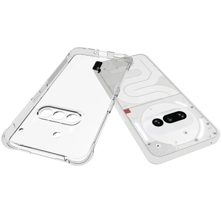 Elastyczne etui + 2x szkło hartowane Bizon Case Clear Pack do Nothing Phone (3a)