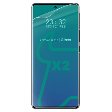 Folia hydrożelowa na ekran Bizon Glass Hydrogel, Vivo X80 Pro, 2 sztuki