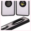 Etui z uchwytem na palec Bizon Case Hybrid Ring do Realme 14 Pro Plus 5G, przydymione z czarną ramką