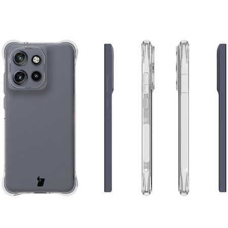 Elastyczne etui Bizon Case Salpa do Motorola Edge 50 Neo / 60 Neo, przezroczyste
