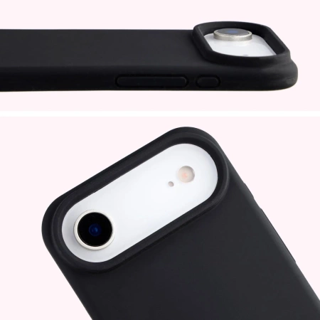Silikonowe etui Bizon Soft Case do iPhone Air, czarne