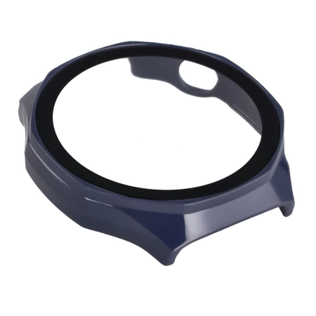 Etui ze szkłem do zegarka Bizon Case+Glass Watch do Huawei Watch GT6 Pro 46 mm, niebieskie