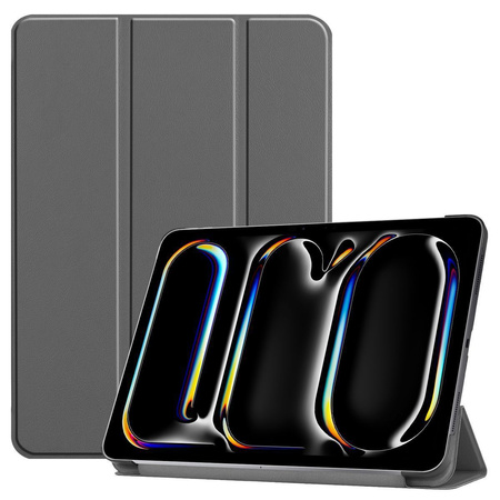 Etui Bizon Case Tab Croc do iPad Pro 13" 2025 / 2024, szare