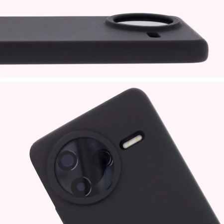 Silikonowe etui Bizon Soft Case do Xiaomi POCO F7 Pro, czarne