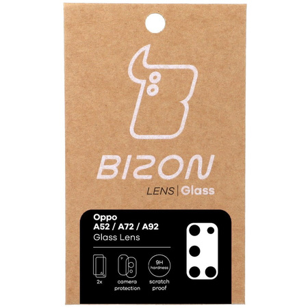 Szkło na aparat Bizon Glass Lens dla Oppo A52/ A72/ A92, 2 sztuki