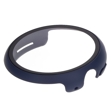 Etui ze szkłem do zegarka Bizon Case+Glass Watch do Google Pixel Watch 3 45mm, niebieskie