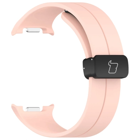 Silikonowy pasek Bizon Strap Watch Silicone L do Galaxy Watch 8 40 mm / 44 mm / 8 Classic 46 mm, różowy
