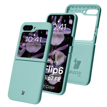 Silikonowe etui Bizon Soft Case do Galaxy Z Flip7 FE / Z Flip6, turkusowe