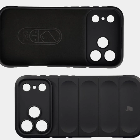 Pancerne etui Bizon Case Tur do iPhone 17 Pro Max, czarne