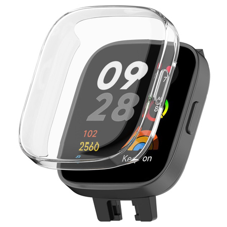 Etui Bizon Case Watch Felipe do Xiaomi Redmi Watch 3, przezroczyste