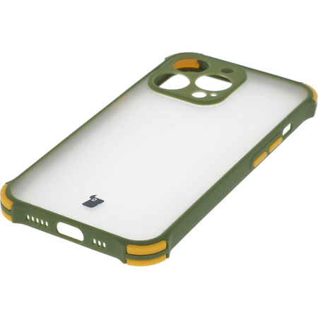 Etui Bizon Case AntiShock Hybrid do iPhone 13 Pro, jasnozielone