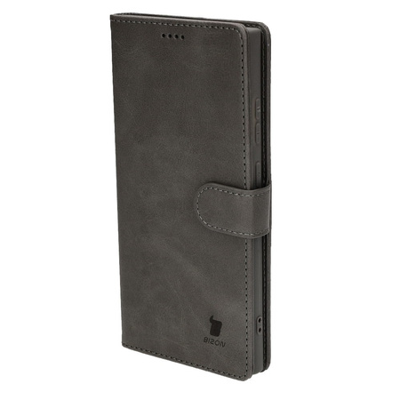 Etui Bizon Case Wallet do Samsung Galaxy S23 Ultra, szare