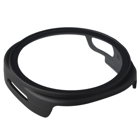 Etui ze szkłem do zegarka Bizon Case+Glass Watch do Galaxy Watch 8 40 mm, matowe czarne