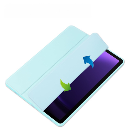 Etui Bizon Case Tab Clear Matt do Galaxy Tab S10 Lite / S9 / S9 FE, błękitne