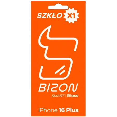 Szkło ochronne 2.5D Bizon Smart Glass do iPhone 16 Plus, 1 sztuka