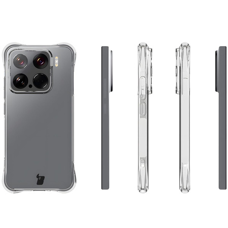 Elastyczne etui Bizon Case Salpa do Xiaomi 15, przezroczyste