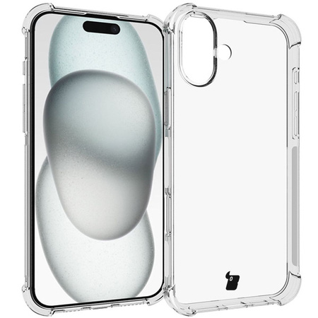 Etui + 2x szkło hartowane + szkiełko na obiektyw Bizon Case Clear Pack do iPhone 16 Plus